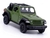 Miniatura Jeep Wrangler Conversivel Rubicon 2dr RMZ 1:38 Metal e Fricção Verde Militar