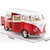 Miniatura Kombi 1962 RMZ 1/32 Metal e Fricção Branca/Vermelho - MundoMIXCIF