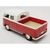 Miniatura Kombi Pickup 1963 Kinsmart 1/34 Metal e Fricção Branco/Vermelho