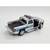 Miniatura Chevrolet Silverado 2014 Kinsmart 1/46 Metal e Fricção Prata Police