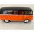 Miniatura Kombi 1962 Kinsmart 1/32 Metal e Fricção Preto/Laranja - MundoMIXCIF