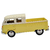 Miniatura Kombi Pickup Bus Double Volkswagen 1963 Kinsmart 1/34 Metal e Fricção Bege/Amarelo na internet