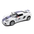 Miniatura Lótus Exige S 2012 Kinsmart 1:32 Metal e Fricção Branco faixa Azul