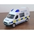 Miniatura Van Police Patrol 911 Metal e Fricção Escala 1/32 Branca