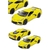 Imagem do Miniatura Corvette 2021 Kinsmart 1:36 Metal e Fricção Amarelo