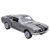 Miniatura Shelby GT 500 1967 Kinsmart 1:38 Metal e Fricção Cinza