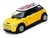 Miniatura Mini Cooper S Bandeira Kinsmart 1/28 Metal e Fricção Amarelo - loja online