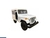 Miniatura Jeep 1971 DJ-5B Kinsmart 1:26 Metal e Fricção Branca