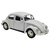 Miniatura Fusca 1967 RMZ 1/32 Metal e Fricção Branco Brilhante - comprar online