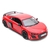 Miniatura Audi R8 Coupé 2020 Kinsmart 1:36 Metal e Fricção Vermelho