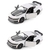 Miniatura Ford Mustang Dark Horse 2024 Kinsmart 1:38 Metal e Fricção Branco - MundoMIXCIF