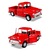 Miniatura Chevy Stepside 1955 Kinsmart 1/32 Metal e Fricção Vermelha - loja online