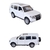 Miniatura Mitsubishi Pajero 4WD Turbo Real 1:43 Metal e Fricção Branca - comprar online