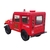 Miniatura Jeep 1971 DJ-5B Kinsmart 1:26 Metal e Fricção Firefighter 911 Bombeiro Vermelho