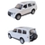 Miniatura Mitsubishi Pajero 4WD Turbo Real 1:43 Metal e Fricção Branca - loja online