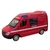 Miniatura Van Sprinter Mercedes Bombeiro Real 1:43 Metal e Fricção Vermelho na internet