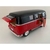 Miniatura Kombi 1962 Kinsmart 1/32 Metal e Fricção Preto/vermelho - MundoMIXCIF