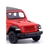 Miniatura Jeep Wrangler Rubicon 2dr RMZ 1:38 Metal e Fricção Vermelho - MundoMIXCIF