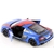 Miniatura Audi R8 Coupe Livery Edition 2020 Kinsmart 1:36 Metal e Fricção Azul - MundoMIXCIF