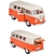 Miniatura Kombi 1962 Kinsmart 1/32 Metal e Fricção Bege/Laranja na internet