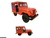 Miniatura Jeep 1971 DJ-5B Kinsmart 1:26 Metal e Fricção Verrmelho