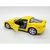 Miniatura Corvette C6 Z06 2007 Kinsmart 1/36 Metal e Fricção Amarelo