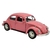 Miniatura Fusca 1967 RMZ City 1/32 Metal e Fricção Rosa