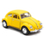 Miniatura Fusca 1967 Kinsmart 1:32 Metal e Fricção Amarelo