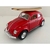 Miniatura Fusca 1967 com prancha Kinsmart 1/32 Metal e Fricção Vermelho