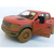 Miniatura Ford F-150 SVT Raptor SuperCrew KInsmart 1/46 Metal e Fricção Barro Sujo Vermelho