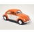 Miniatura Fusca 1967 Kinsmart 1/32 Metal e Fricção Laranja/Branco