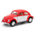 Miniatura Fusca 1967 Kinsmart 1/32 Metal e Fricção Vermelho/Branco - loja online