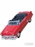 Miniatura Ford Crestline 1953 Conversível Welly 1/36 Metal e Fricção Vermelho