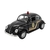 Miniatura Fusca Polícia Federal Metal Fricção 12,5 cm Preto