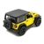 Miniatura Jeep Wrangler 2018 Kinsmart 1/34 Metal e Fricção Amarelo teto Preto - comprar online