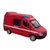 Miniatura Van Sprinter Mercedes Bombeiro Real 1:43 Metal e Fricção Vermelho