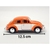 Miniatura Fusca 1967 Kinsmart 1/32 Metal e Fricção Laranja/Branco - comprar online