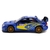 Miniatura Subaru Impreza WRC 2007 Street Fighter Kinsmart 1/36 Metal e Fricção Azul detalhes Amarelo na internet