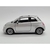 Miniatura Fiat 500 New 2007 Kinsmart 1:28 Metal e Fricção Prata.