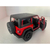 Imagem do Miniatura Jeep Wrangler 2018 Kinsmart 1/34 Metal e Fricção Vermelho teto Preto