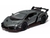 Miniatura Lamborghini Veneno Kinsmart 1/36 Metal e Fricção Cinza - MundoMIXCIF