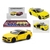 Miniatura BMW M8 Competition Kinsmart 1:38 Metal e Fricção Amarelo