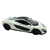 Miniatura McLaren P1 Kinsmart 1:36 Fricção e Metal Branca.