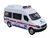 Miniatura Van Ambulancia KEEP CLEAR Metal e Fricção Escala 1/32 Branca - comprar online