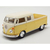 Miniatura Kombi Pickup Bus Double Volkswagen 1963 Kinsmart 1/34 Metal e Fricção Bege/Amarelo