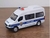 Miniatura Van POLICE 911 Metal e Fricção Escala 1/32 Branca