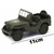 Miniatura Jeep Militar Willys MB 1941 Welly 1/32 Metal e Fricção Verde Militar