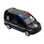 Miniatura Carrinho Van Sprinter Metal e Fricção Escala 1/32 Police Preta