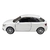 Miniatura Audi A1 2010 Kinsmart 1:32 Metal e Fricção Branco