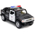 Miniatura Hummer H2 SUT 2005 Kinsmart 1/40 Fricção e Metal Preto Polícia